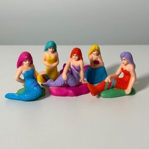 Vintage 80s Soma Mermaids Set Of 5 (B9)